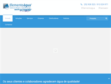 Tablet Screenshot of elementoagua.eu